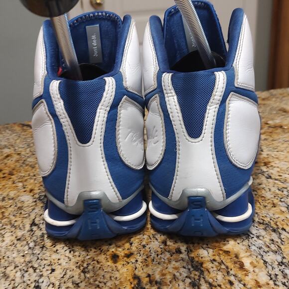 Nike Shox Zoom Air Elite Flight Basketball Shoes White Blue 324830-141 Men\'s 9.5 main image 5